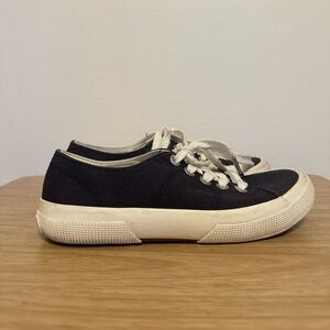 Lauren Ralph Lauren Women’s Navy Blue Jolie Canvas Sneaker Shoes Size 6